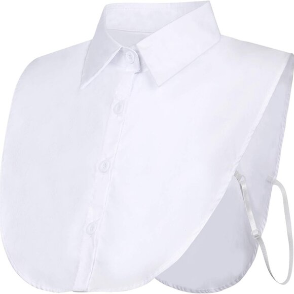 Other - Cotton Detachable Dickey Collar Blouse - Large Size, Multiple Colors Available